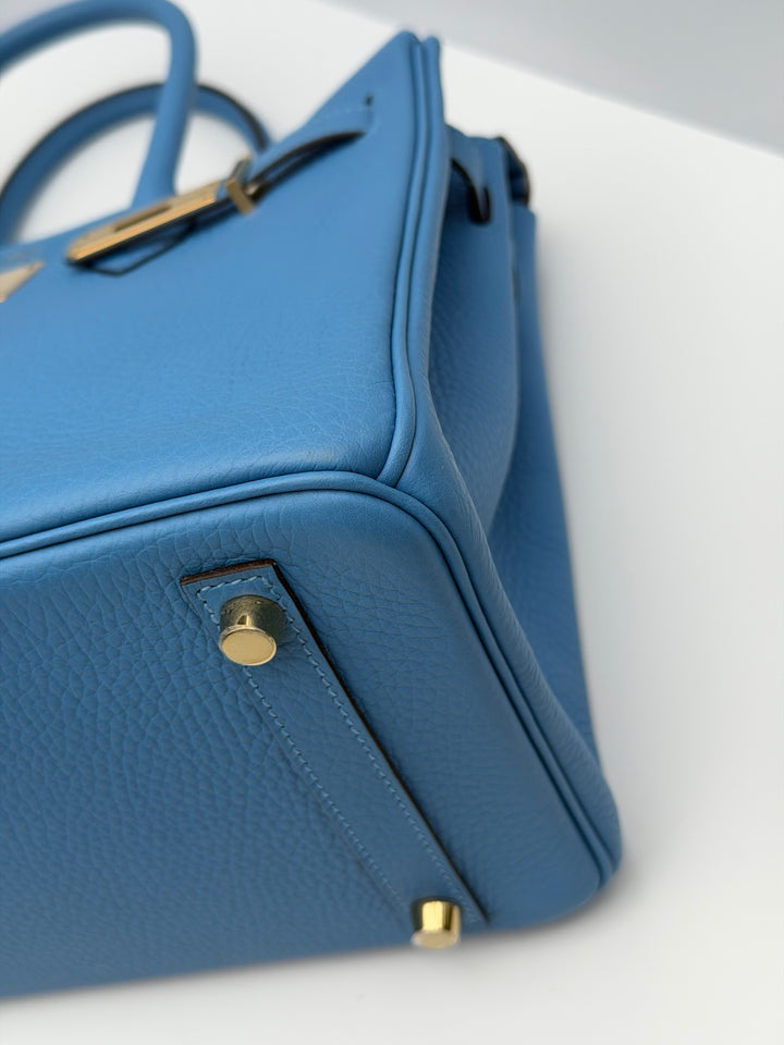 Hermes 2014 Bleu Paradis Clemence Taurillon Birkin 30