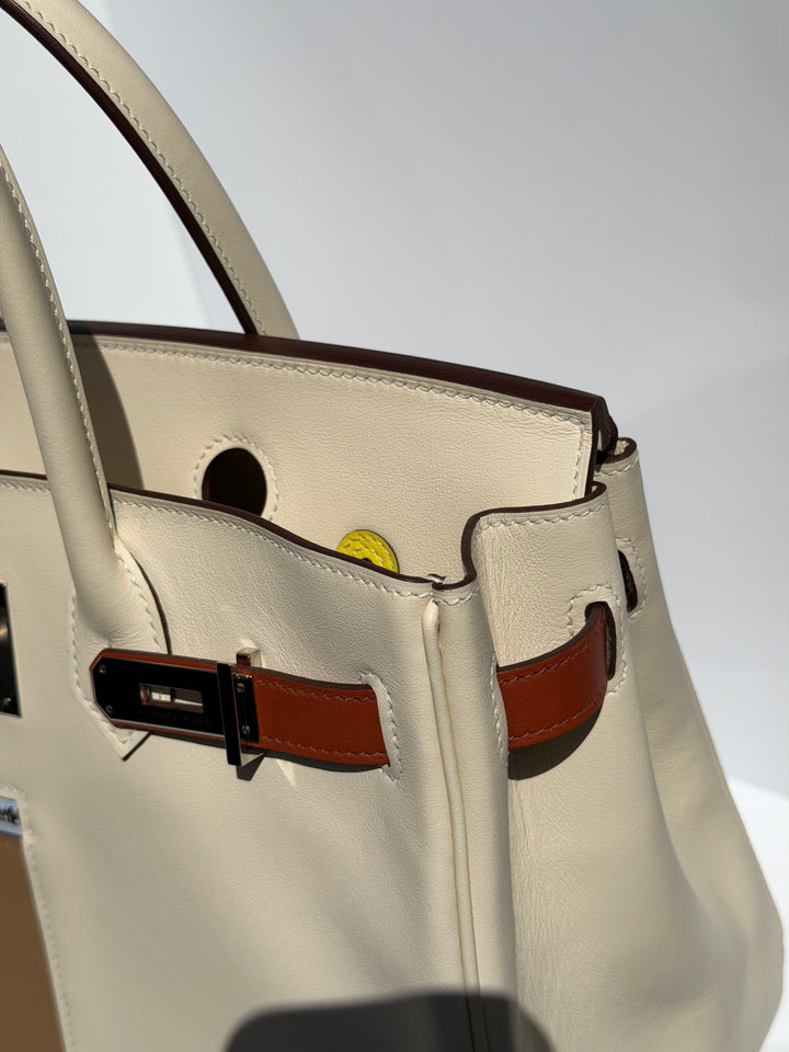 Hermès Birkin 30 Colormatic Swift Nata Palladium Hardware