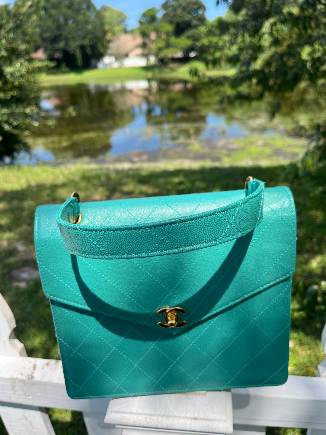 Chanel Vintage Tiffany Caviar Top Handle