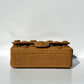 Chanel 24P Tan Braided Raffia Medium Flap Bag