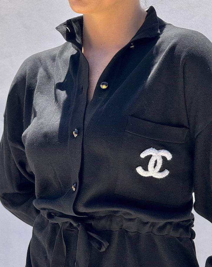 Chanel 1993 Black Vintage Jumpsuit