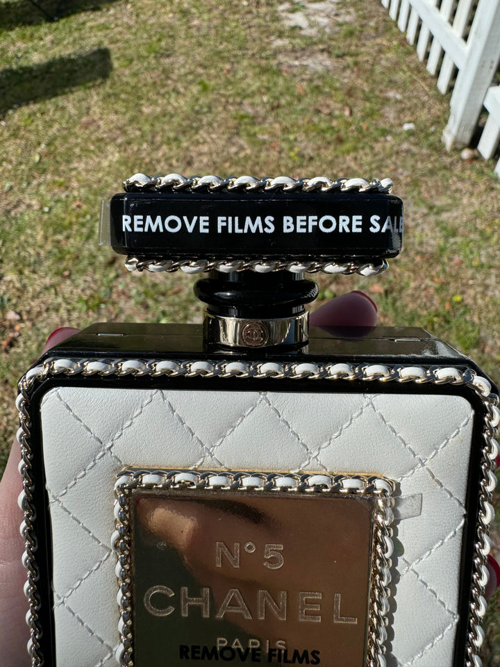 Chanel 22S Quilted Leather Perfume Bottle Minaudiere