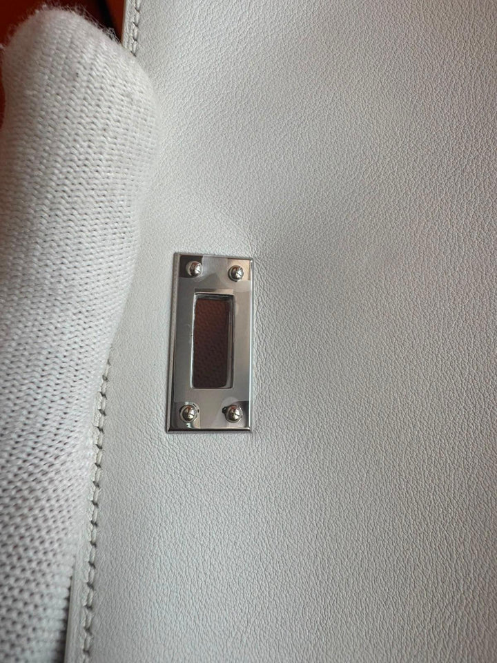 Hermès Mini Kelly Picnic Wicker New White Palladium Hardware 2020