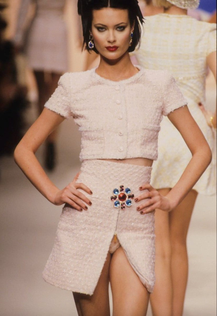 Chanel 1995 SS Pink Barbie Runway Suit Set