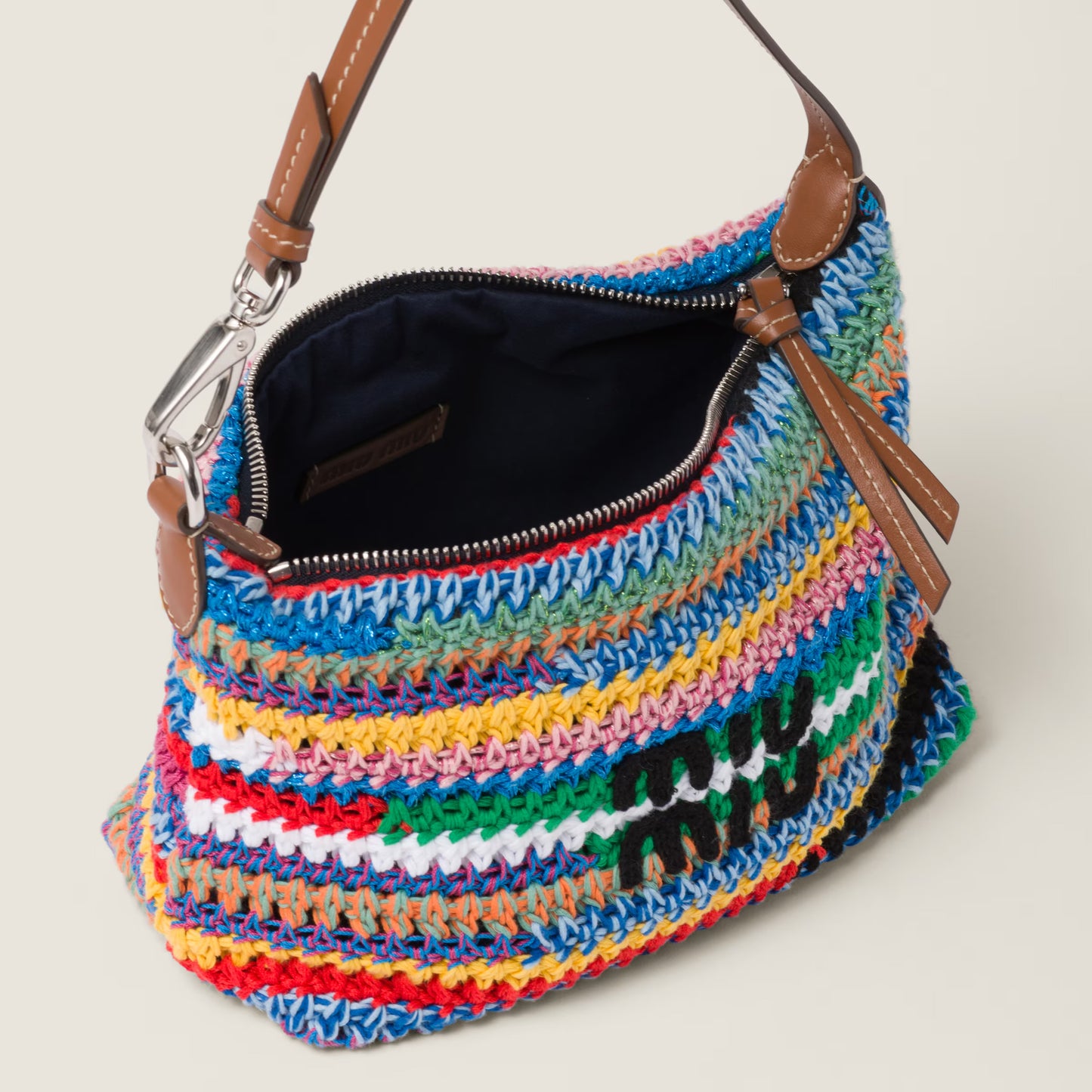 Miu Miu Crochet Multicolor Pouch Bag