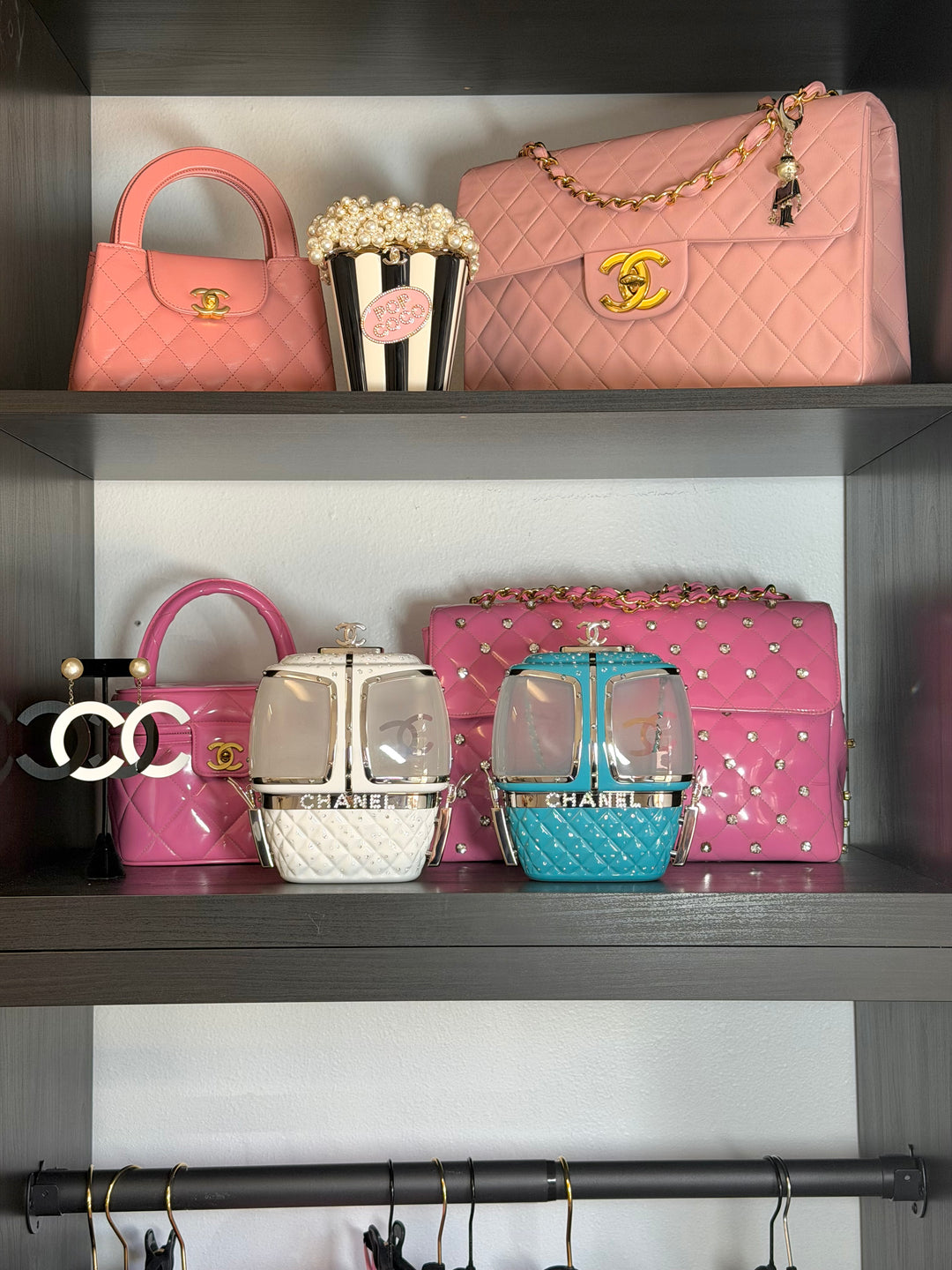 Chanel 23K Pink Aged Calfskin Mini Kelly