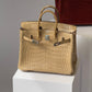 Hermes Matte Crocodile Poussiere Birkin 25 PHW