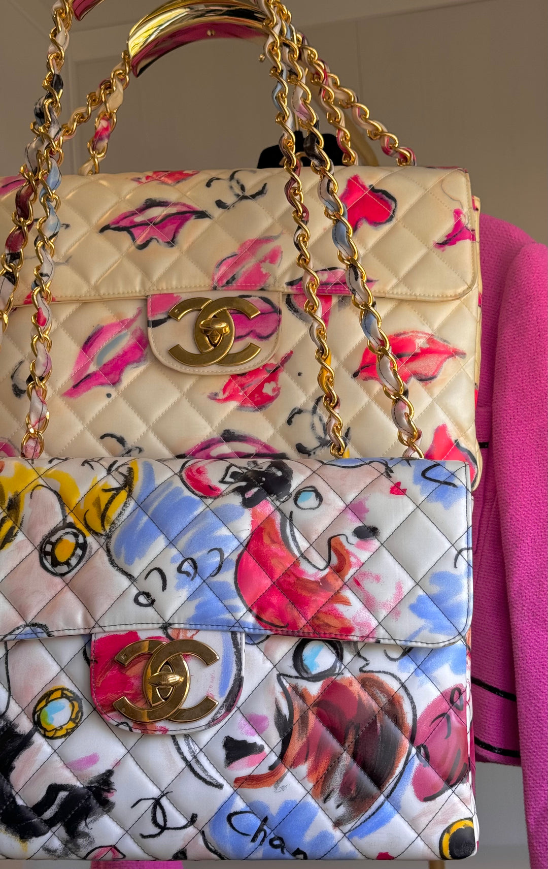 Chanel 1994 Jumbo Lips & Kisses Flap Bag