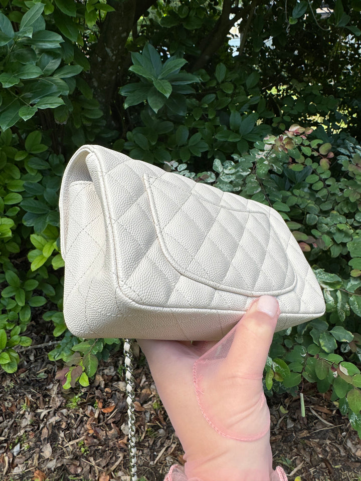 Chanel Craie Caviar Mini Flap Bag