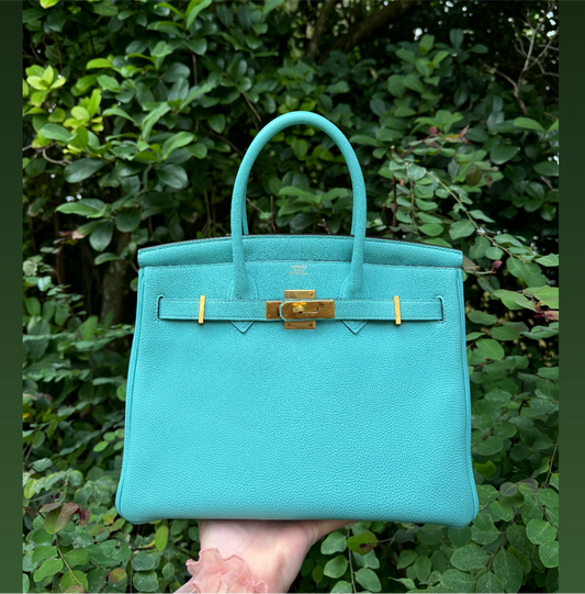 Hermes 2015 Bleu Atoll Togo Birkin 30