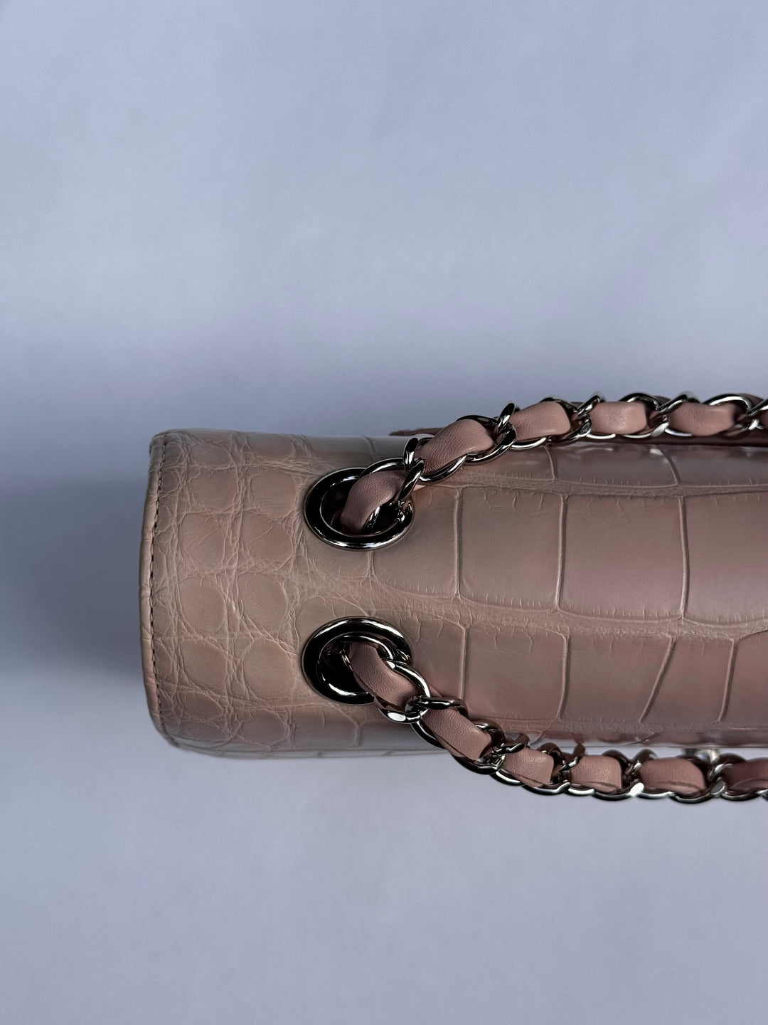 Chanel Bubblegum Pink Alligator Medium Classic Flap Bag