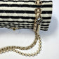 Chanel Ivory/Black Coco Medium Sailor Pearls Double Flap Bag