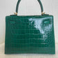 Hermes 2019 Emerald Green Shiny Alligator Kelly 25 Sellier