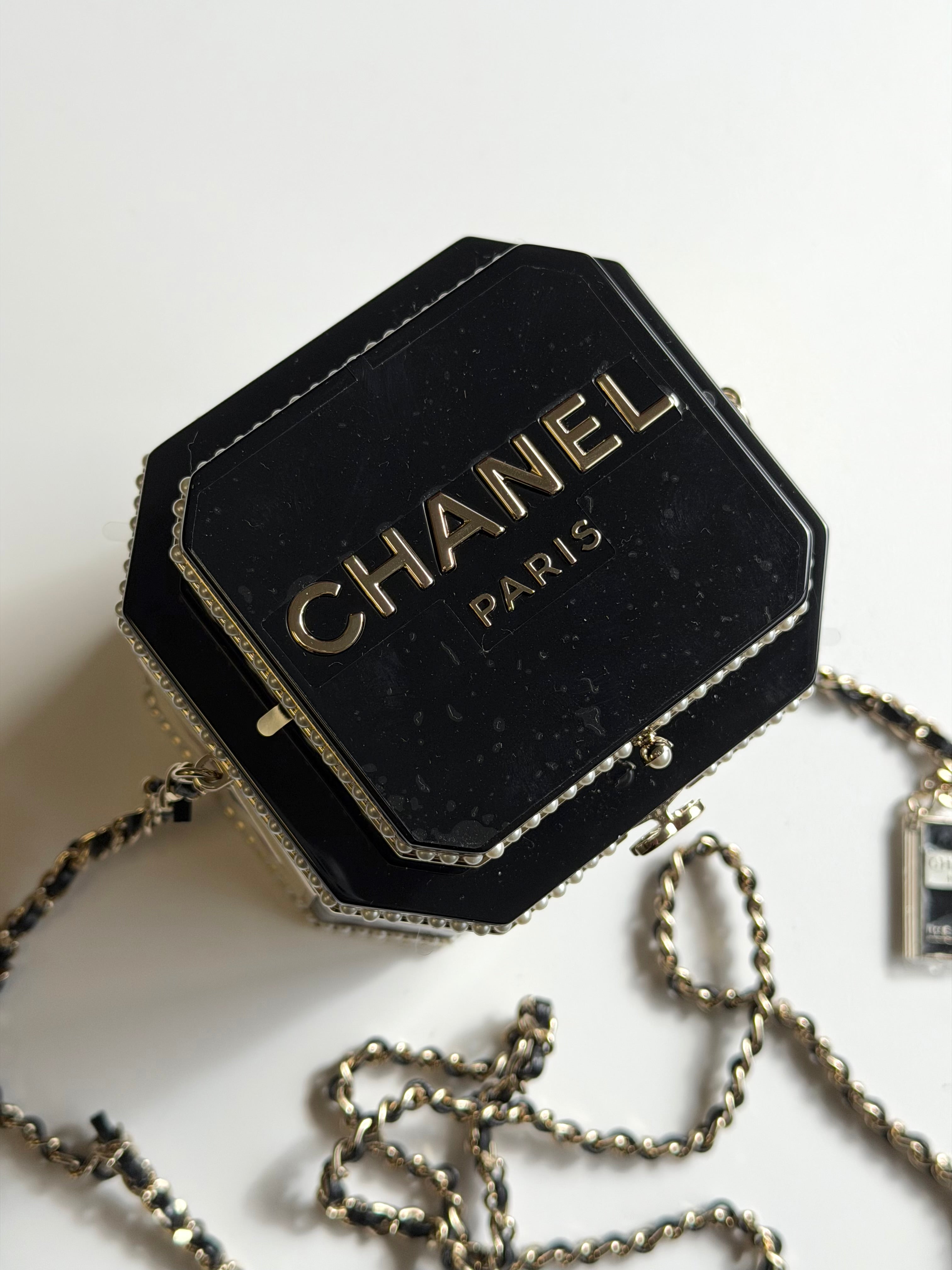 Chanel 2024 Paris Manchester Tea Box Minaudière – Its A Luv Story