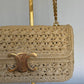 Celine 2023 Raffia Chain Shoulder Bag