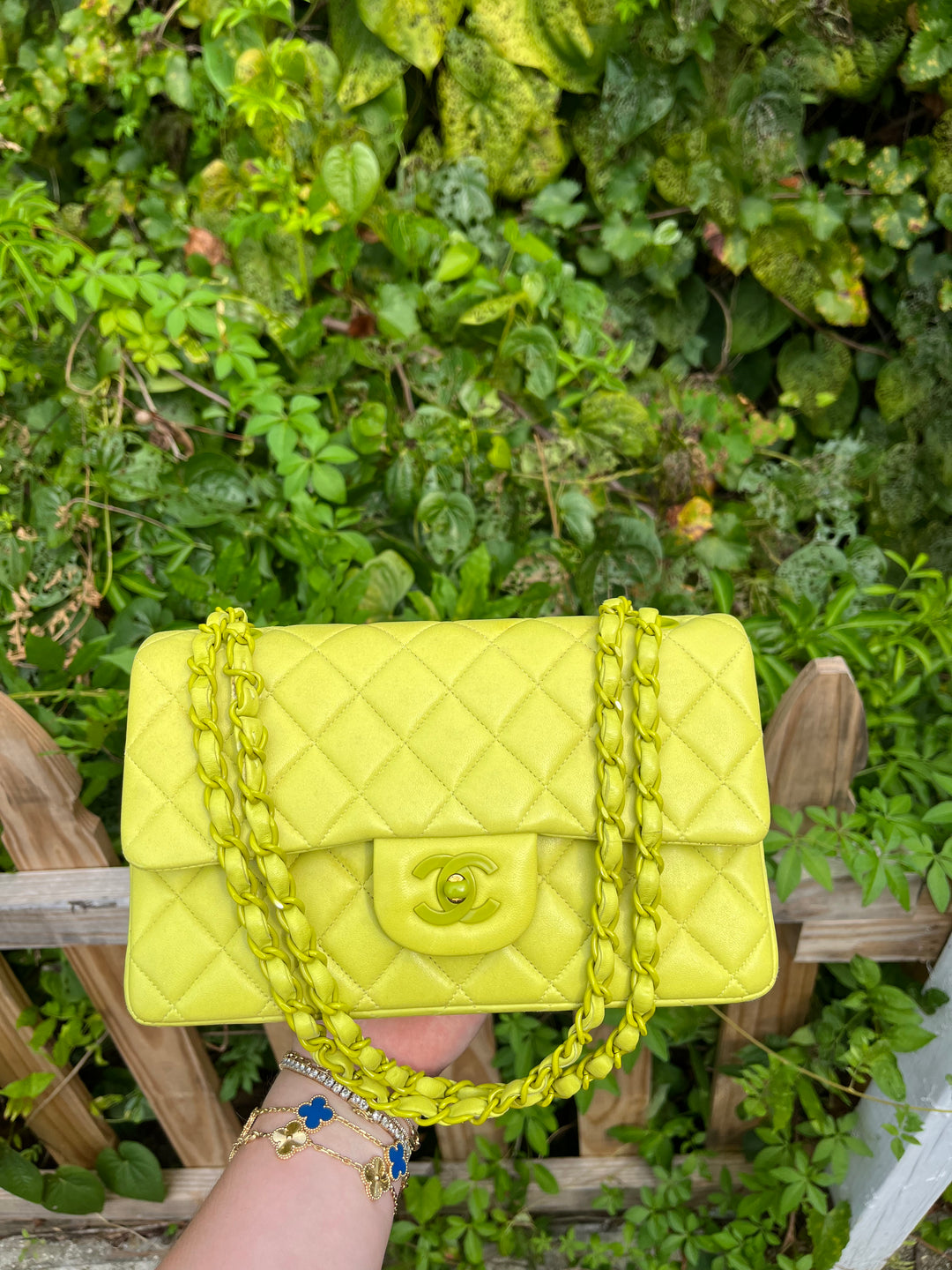 Chanel Rare Vintage Neon Small Classic Flap Bag