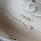 Chanel 22S Snow White Medium Caviar Double Flap Bag