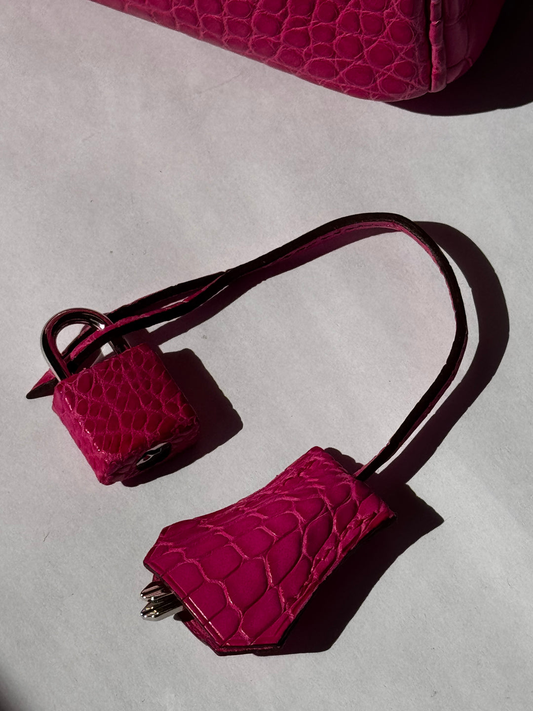 Hermès Birkin 25 Matte Alligator Rose Shocking Palladium Hardware 2019