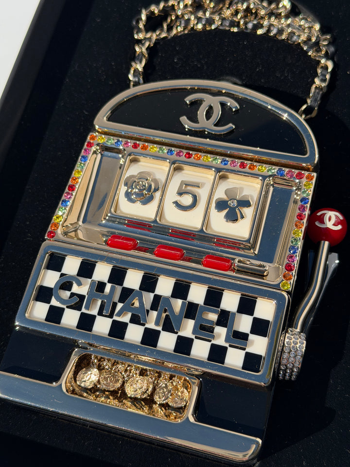 Chanel Slot Machine Casino Minaudière Gold Hardware 23C