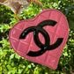 Chanel 1995 CC Pink Heart Vanity Bag