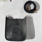 2024 Hermes Black Clemence Mini Evelyne TPM GHW