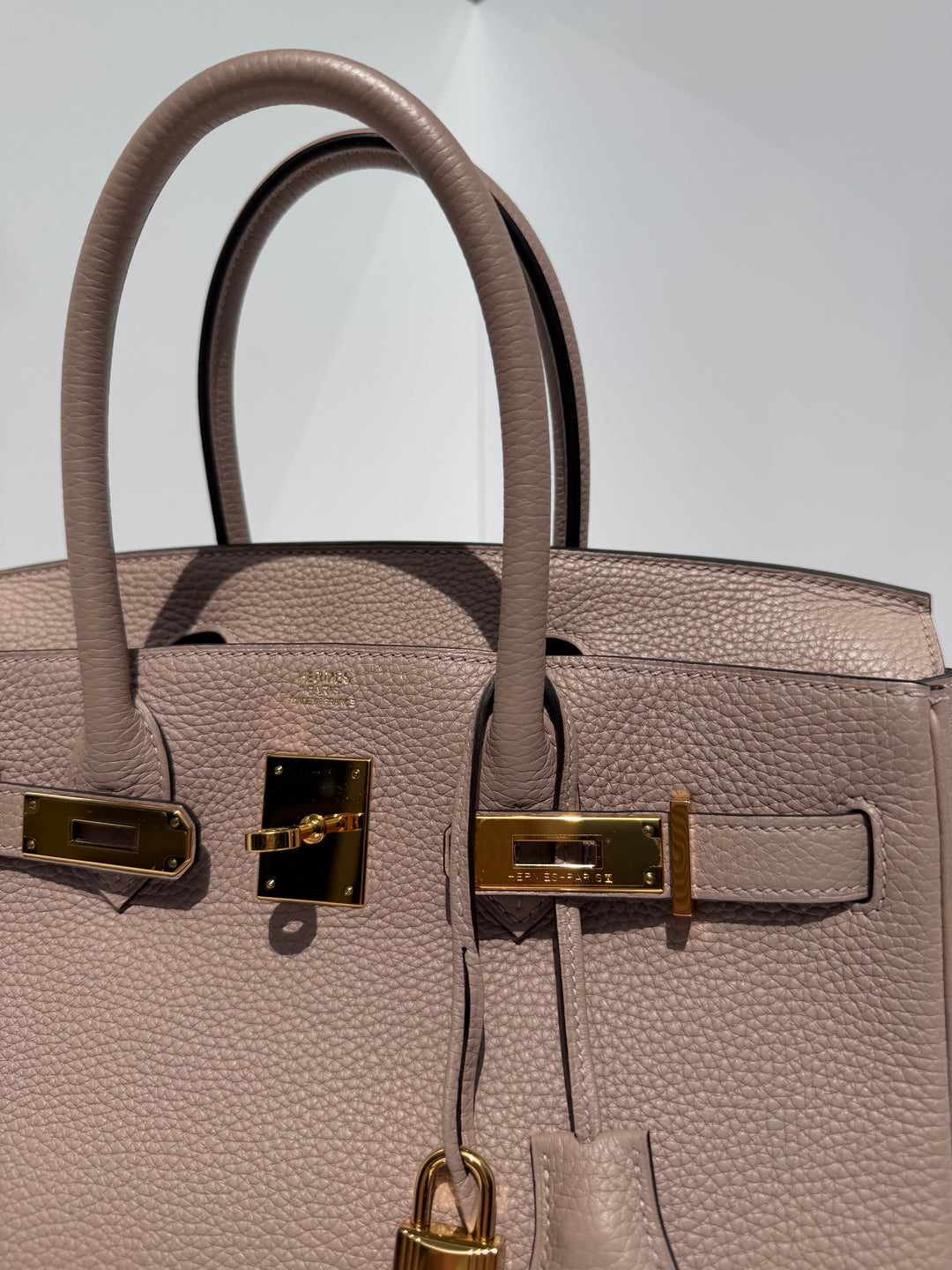 Hermès Birkin 30 Glycine Togo Gold Hardware 2015