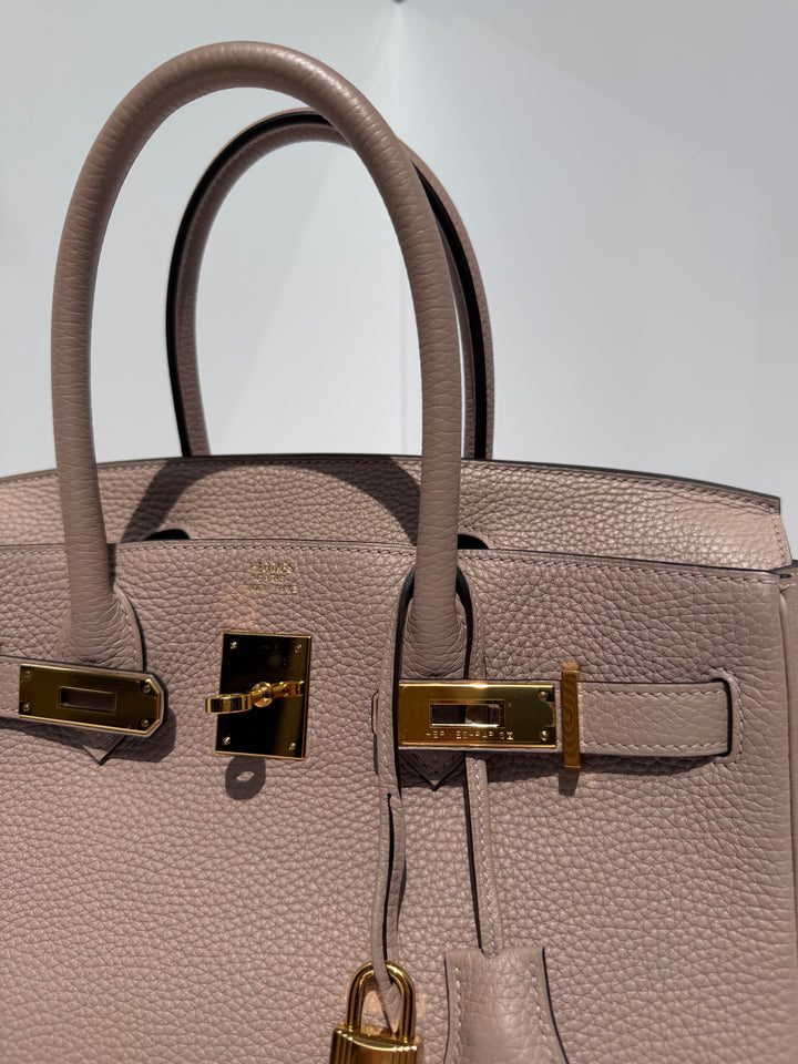 Hermès Birkin 30 Glycine Togo Gold Hardware 2015