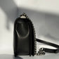 Chanel 17P Black Caviar New Medium Boy Bag