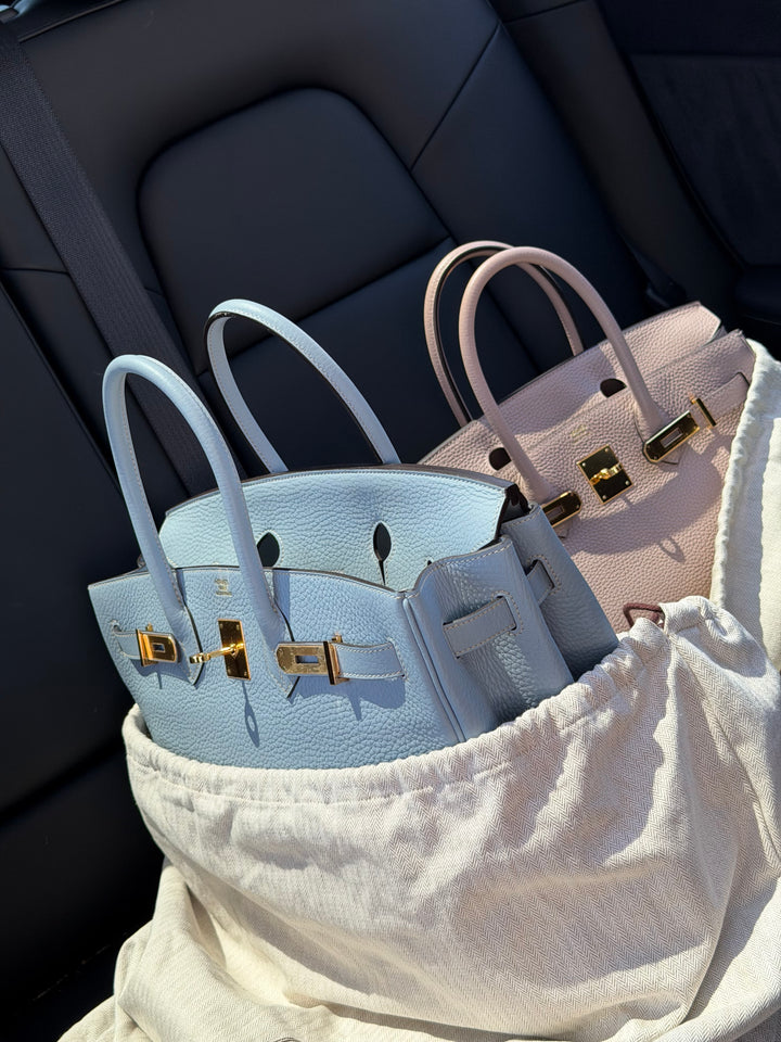 Hermès Birkin 35 Bleu Lin Togo Gold Hardware 2012