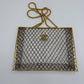 Chanel Spring 1997 Rare Gold Cage Shopping Tote