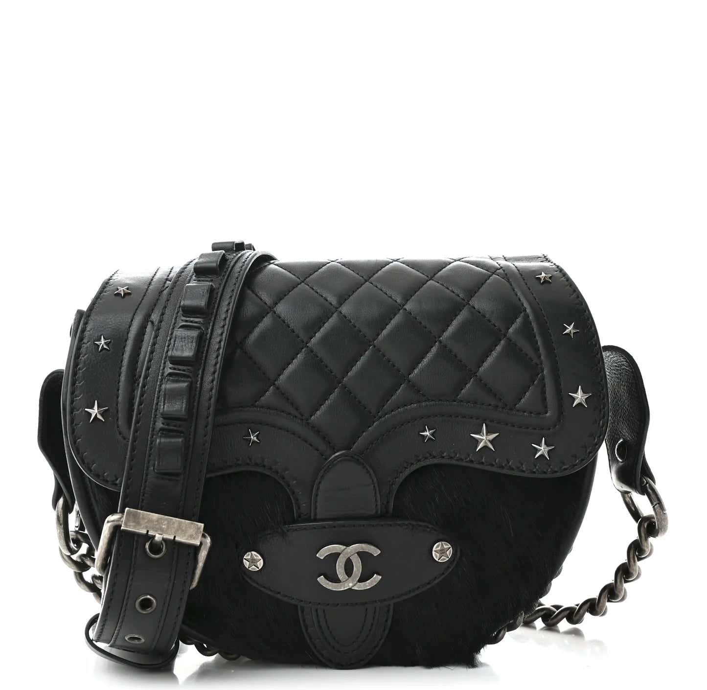 Chanel 2014 Paris Dallas D'Art Ponyhair Crossbody Bullet Flap Bag