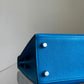 Hermes Bleu Frida Chèvre Kelly 25 Sellier