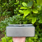 Chanel 21S Mini Metallic Silver Caviar Top Handle