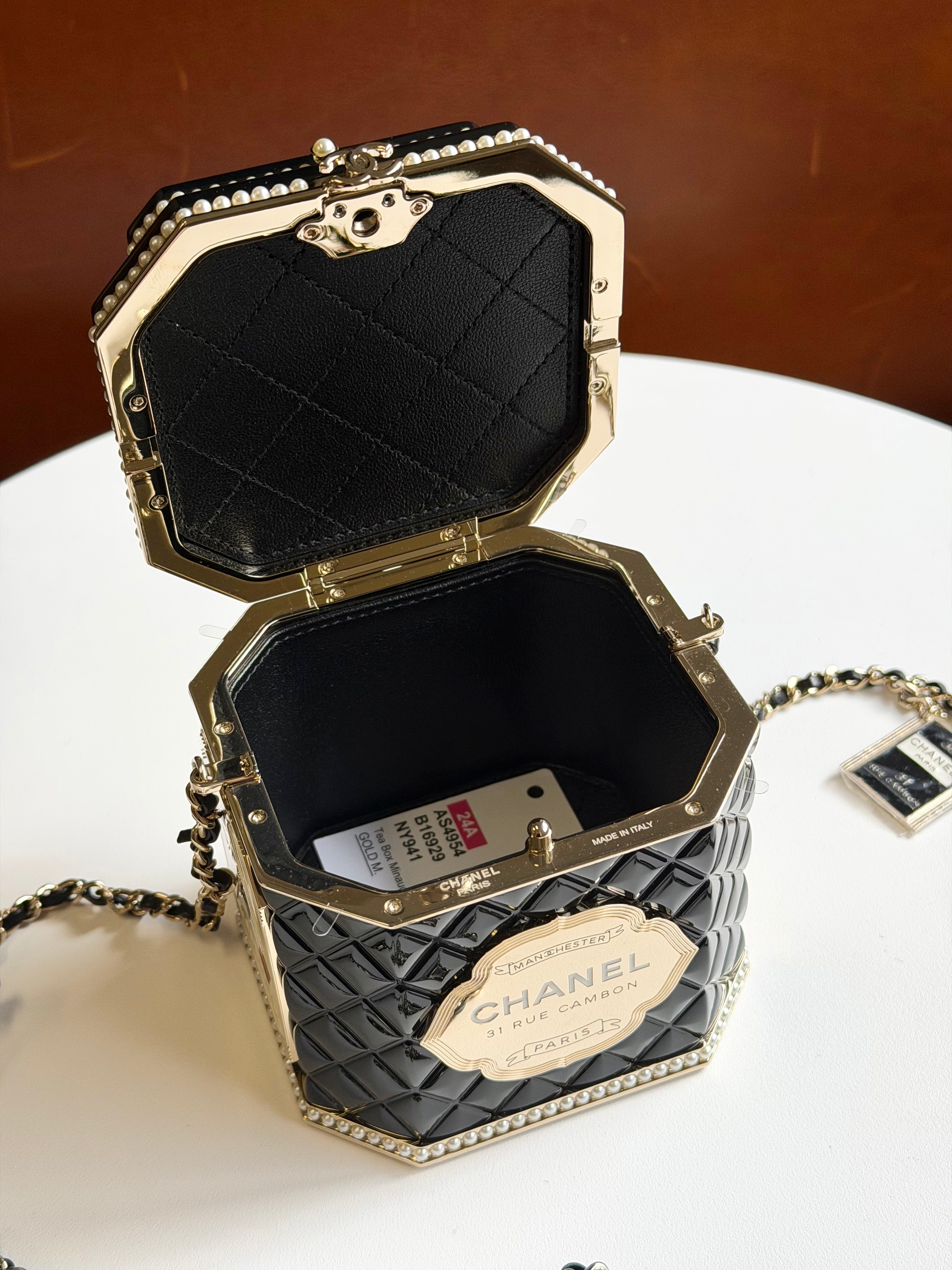 Chanel 2024 Paris Manchester Tea Box Minaudière – Its A Luv Story