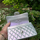 Chanel 21K Small Calfskin Pearl Iridescent Double Flap