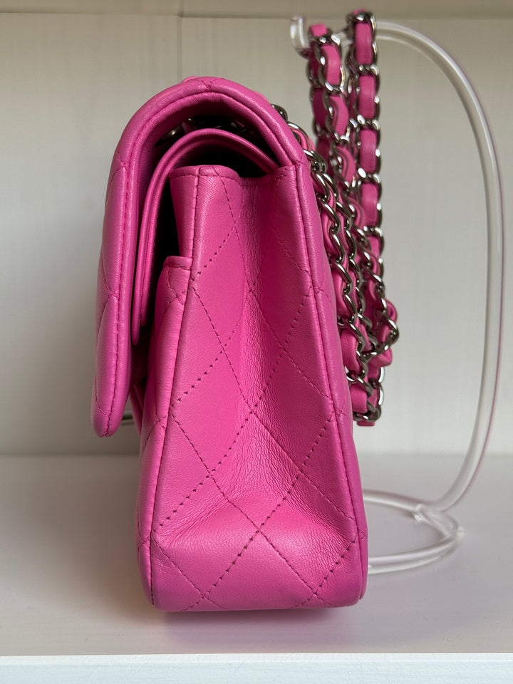 Chanel 21S Pink Neon Lambskin Medium Flap Bag