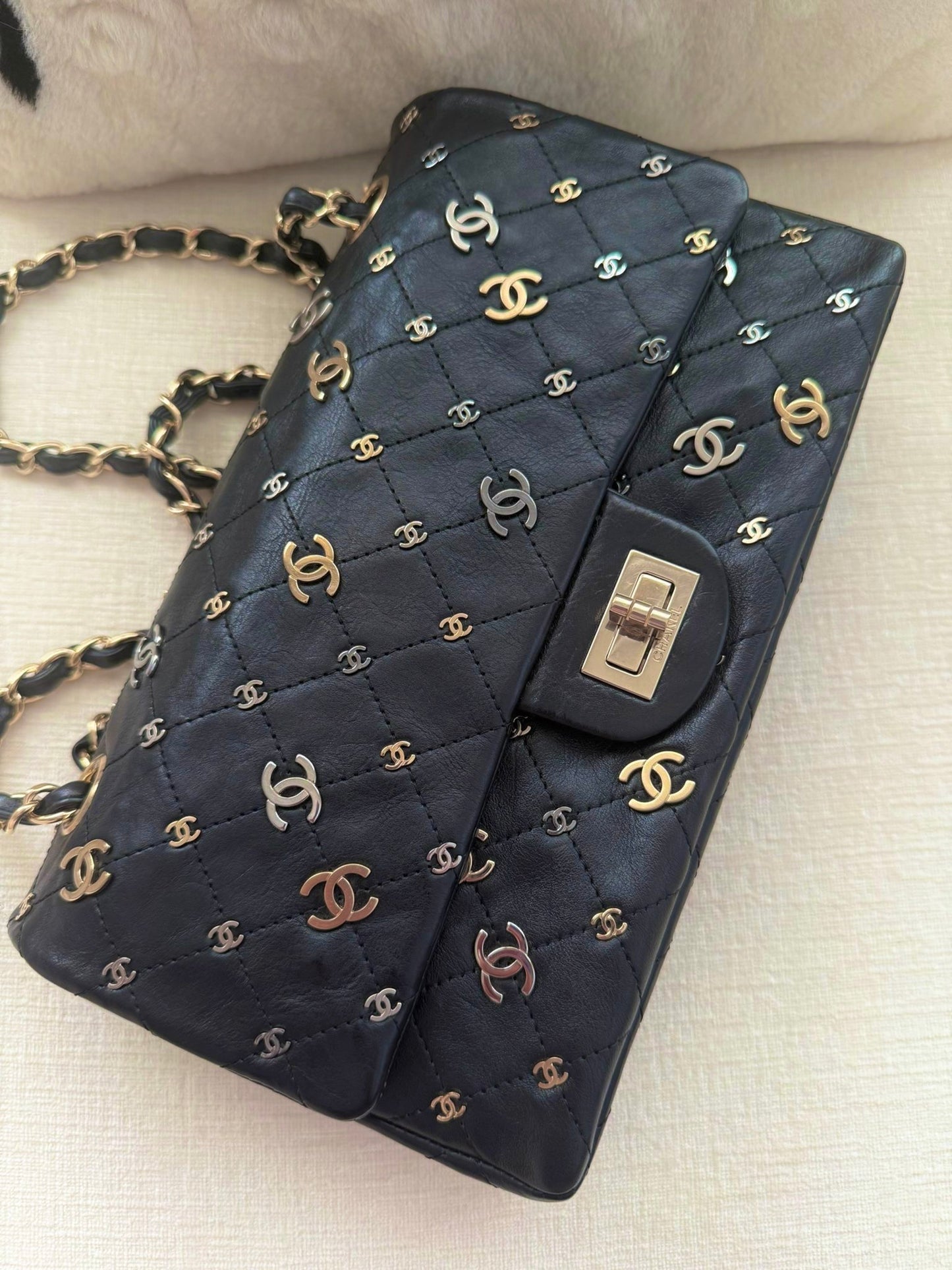 Chanel Vintage Punk Charms 2.55 Medium Reissue Flap Bag