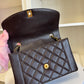 Chanel Chocolate Brown 24K Medium Caviar Diana Flap Bag