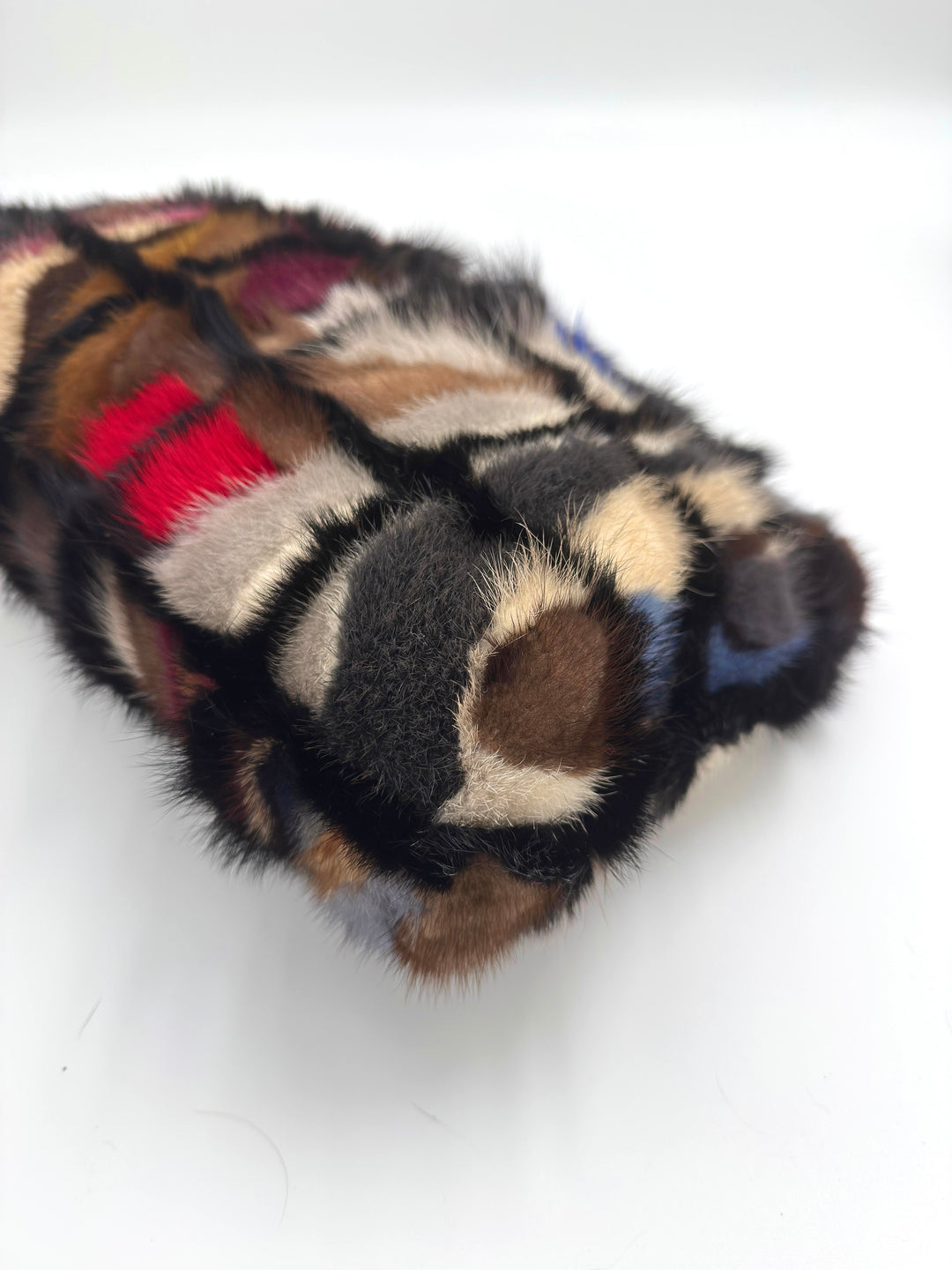 Chanel Multicolor Maxi Mink Fur Single Flap Bag