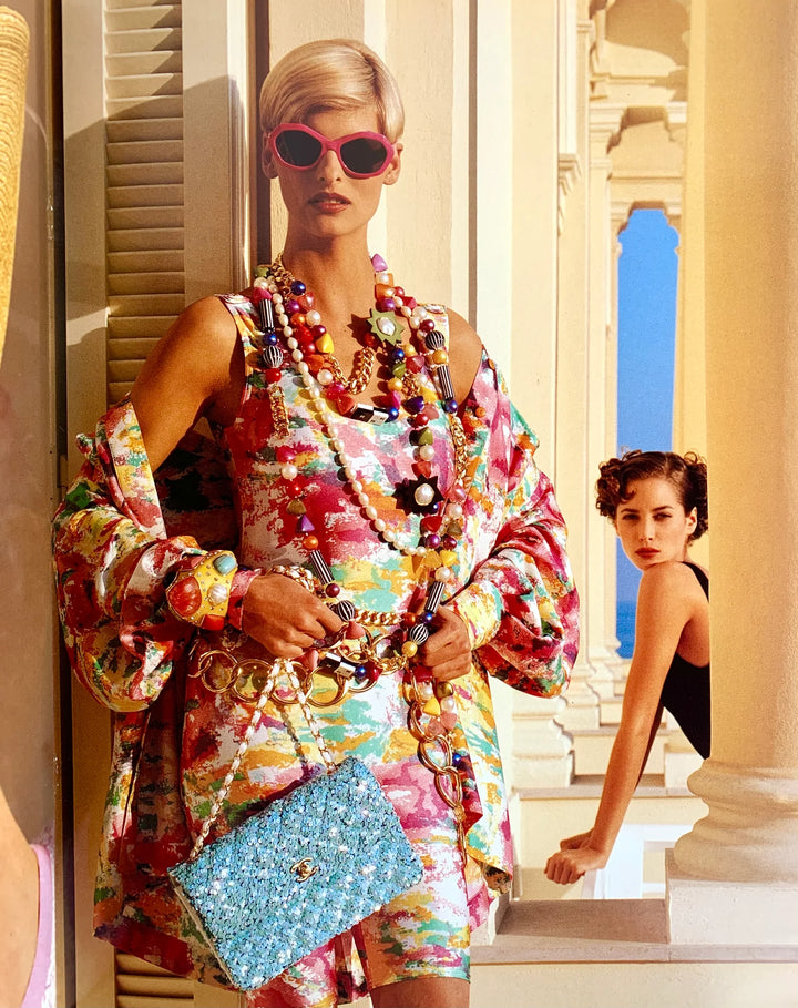 Chanel 1992 Medium Pink Sequin Flap Bag