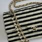 Chanel Ivory/Black Coco Medium Sailor Pearls Double Flap Bag