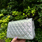 Chanel 21K Small Calfskin Pearl Iridescent Double Flap