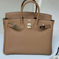 Hermes Chai Togo Birkin 25 Palladium Hardware