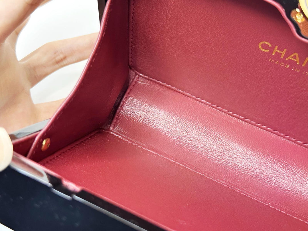 Chanel Limited Edition Black Authenticity Card Minaudière