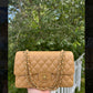 Chanel Vintage Dark Beige Medium Caviar Double Flap Bag