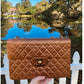 Chanel 1991 Bronze Maxi Lambskin Flap Bag