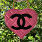 Chanel 1995 CC Pink Heart Vanity Bag