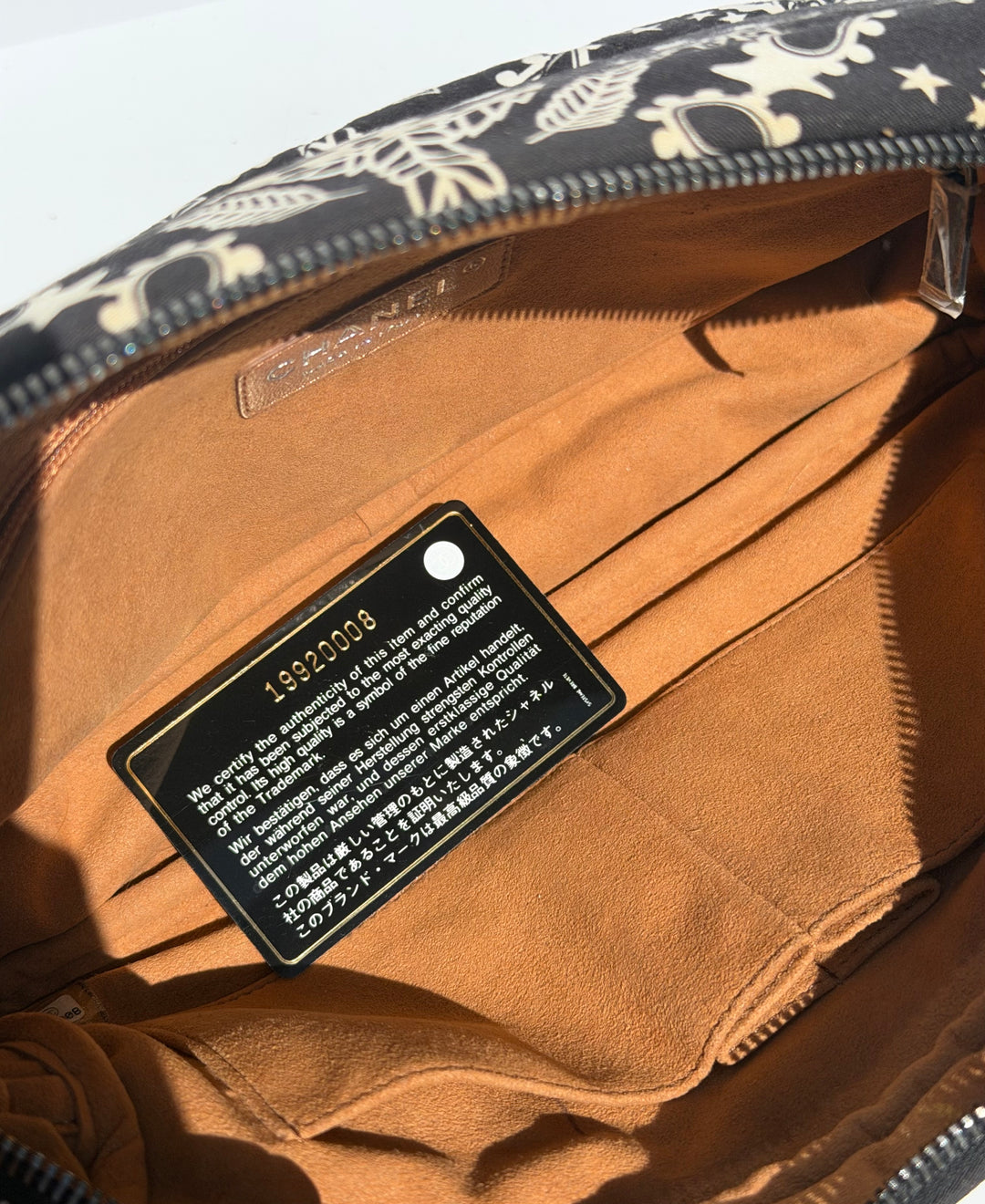 Chanel Medium Paris-Dallas Bandana Flap Canvas Black and White Ruthenium Hardware 2014