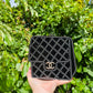 Limited edition Chanel Runway Black Resin Crystal Pearl Evening Clutch Shoulder Box