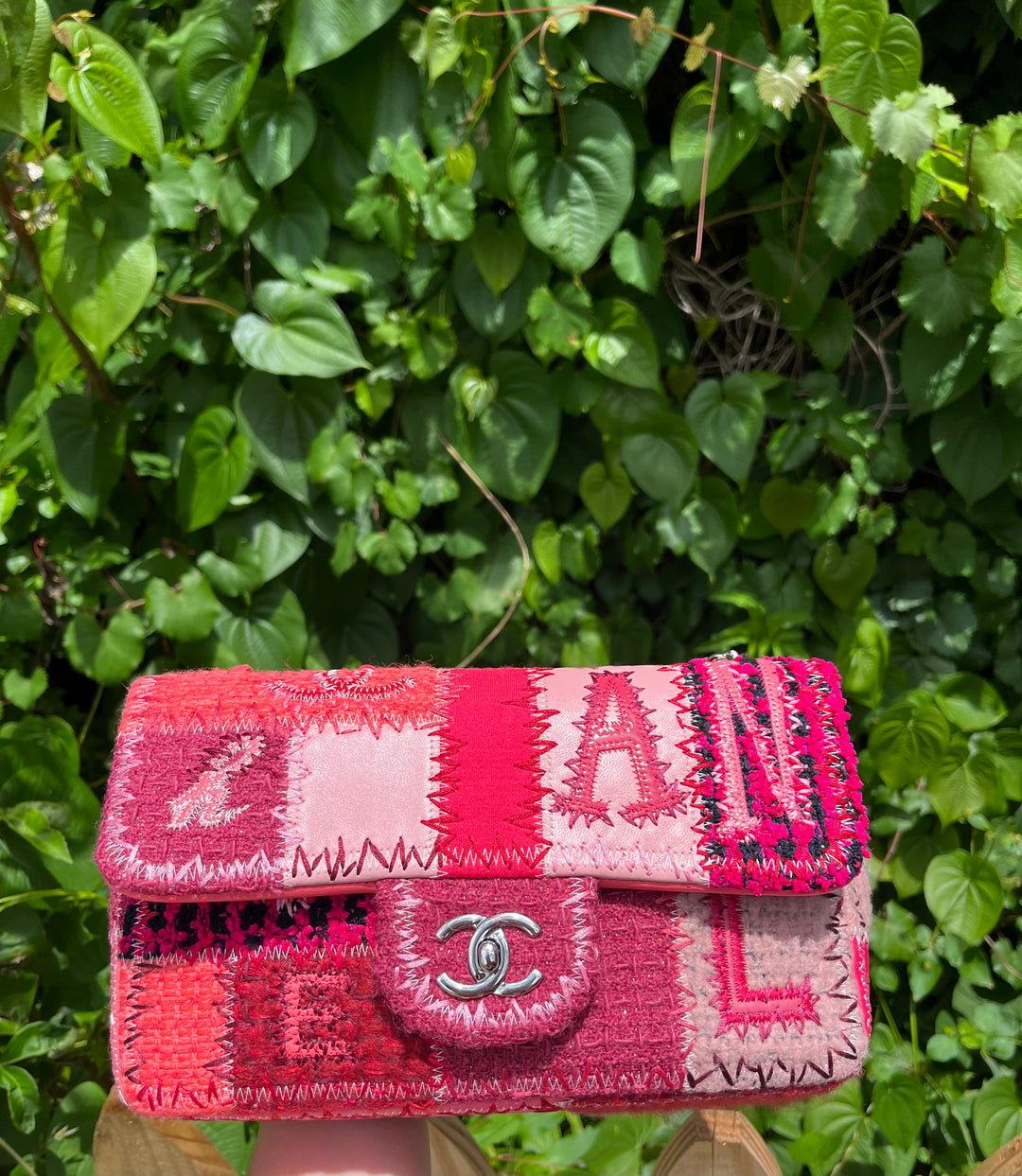 Chanel Medium Timeless Patchwork Shoulder Bag Pink Silver Hardware 2016